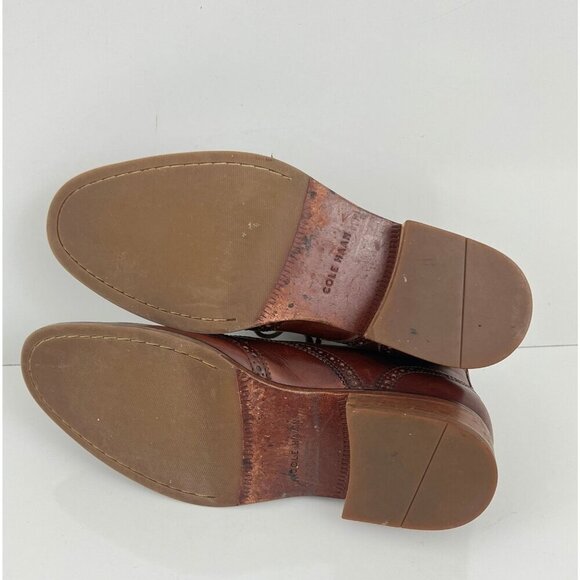 Cole Haan Liam Chukka II Boots Mens US 9M Brown Leather Wingtip Ankle C11053 - Picture 5 of 10